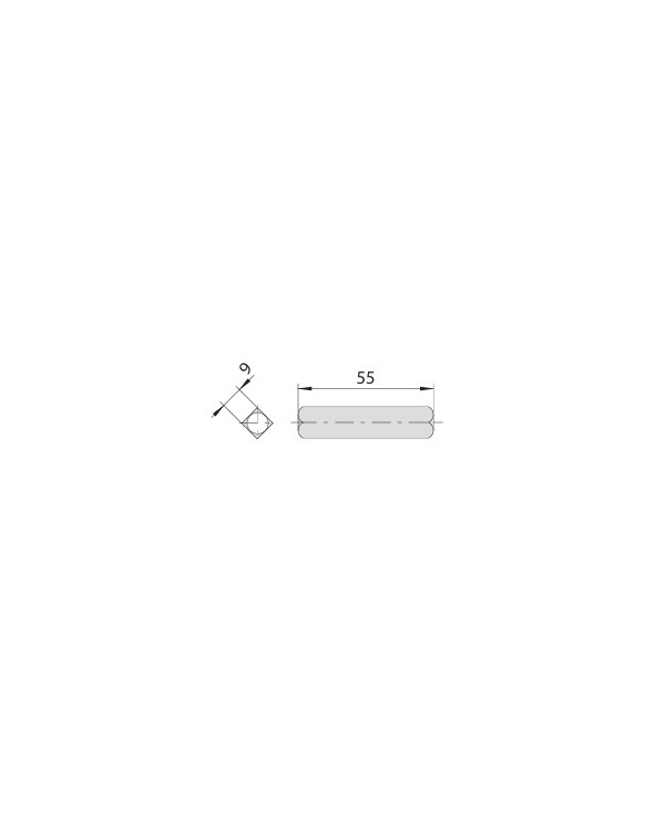 CISA QUADRO MANIGLIA MM 9 PER SERRATURA CANTINA