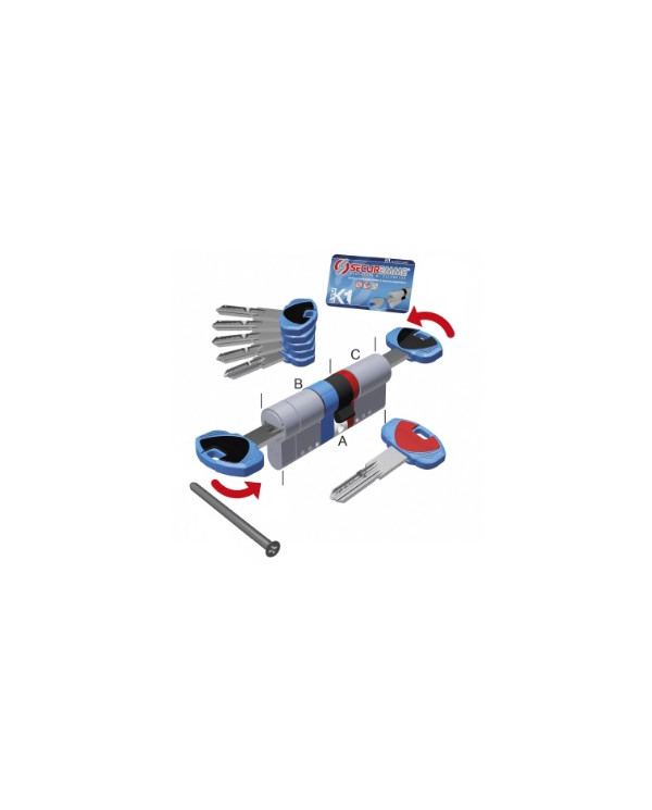 SECUREMME CILINDRO EVOK1 41-56 DF ART 310TDCS4156