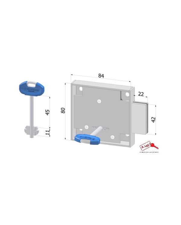SECUREMME SERRATURA CASSAFORTE DX ART 2313DZB