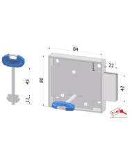 SECUREMME SERRATURA CASSAFORTE DX ART 2313DZB