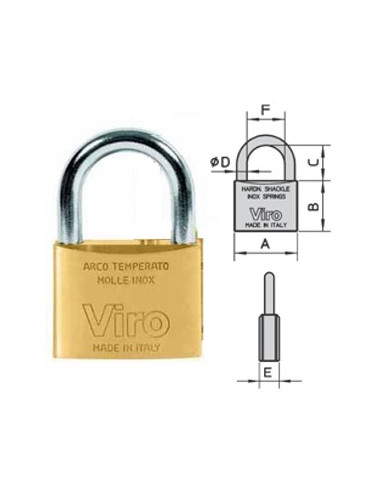 LUCCHETTO ARCO FAI BY VIRO MM 50 ART 555