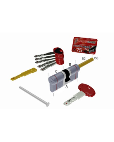 SECUREMME CILINDRO K75 CODOLO-30 ART 3700QCS3131