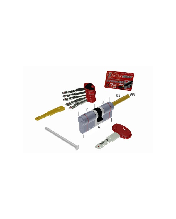 SECUREMME CILINDRO K75 CODOLO-35 ART 3700QCS3136