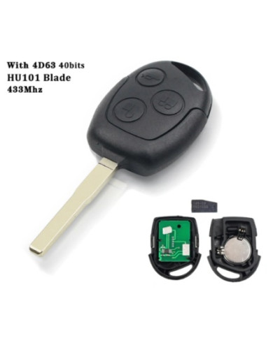 RADIOCOMANDO AUTO 3 PULSANTI FORD 4D60 HU101