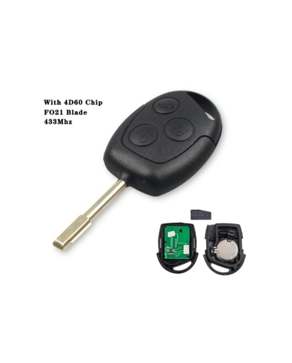 RADIOCOMANDO AUTO 3 PULSANTI FORD 4D60 FO21