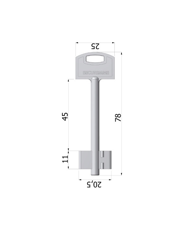 SECUREMME CHIAVE DM MOD C L78 G 45