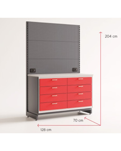 SILCA POINT MODULO 4 CASSETTI + 4 CASSETTI