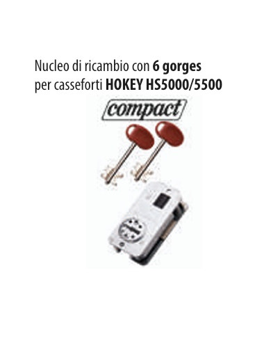 MOTTURA NUCLEO COMPACT 6G PER CASSAFORTE HOKEY
