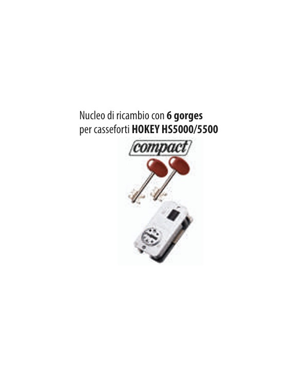 MOTTURA NUCLEO COMPACT 6G PER CASSAFORTE HOKEY