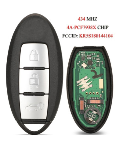 RADIOCOMANDO CHIAVE AUTO 3 PULSANTI NISSAN