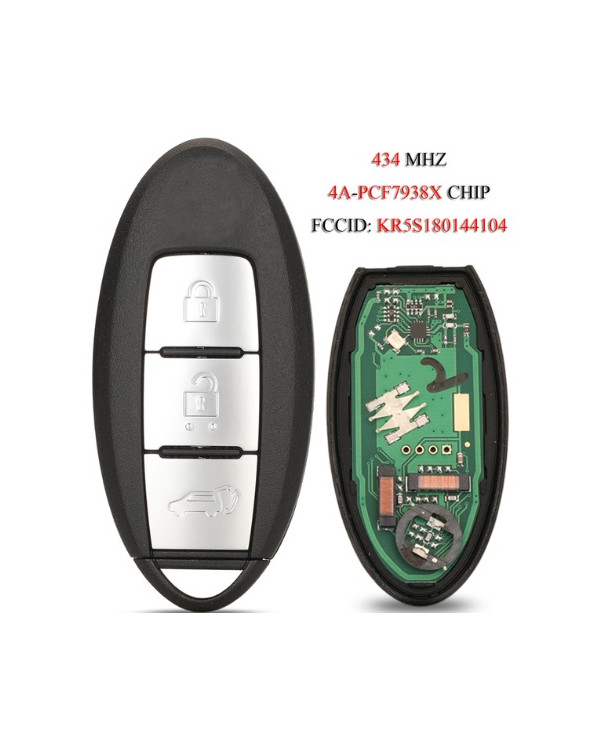 RADIOCOMANDO CHIAVE AUTO 3 PULSANTI NISSAN