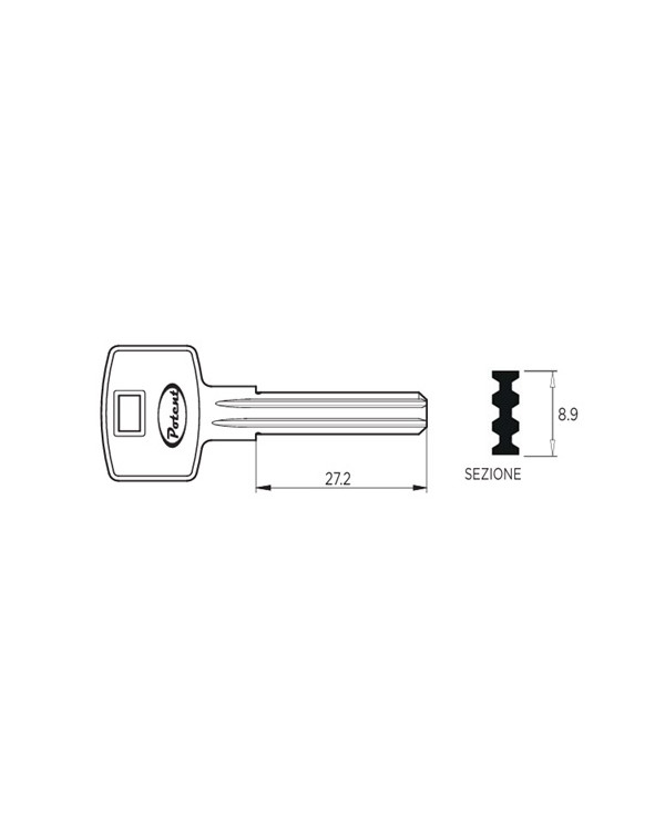 POTENT CHIAVE GREZZA SERIE ART C-1650PC