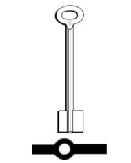 8913 CHIAVE FEMMINA PER CASSAFORTE