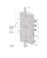 SECUREMME SERRATURA MULTIFUNZIONE DX I37 ART 2691