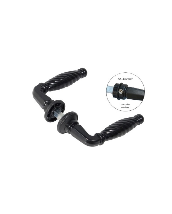 IBFM MANIGLIA NERA ALLUMINIO CON GRANO ART 435TX