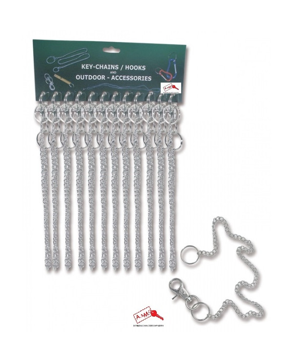 PORTACHIAVE CATENELLA CON MOSCHETTONE CNF 12 PZ