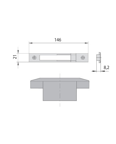 CISA CONTROPIASTRA METALLO ART 06465.02.0
