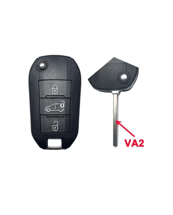 GUSCIO CHIAVE AUTO 3 PULSANTI PROFILO VA2