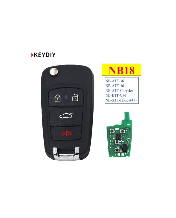 KD RADIOCOMANDO NB18 4 PULSANTI UNIVERSALE