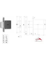 FIAM SERRATURA INFILARE SERIE 3131 ENT 60