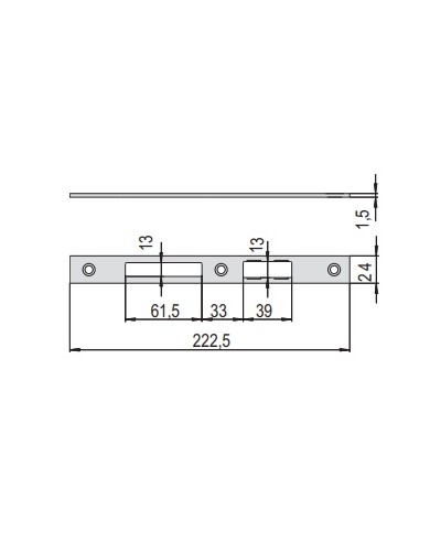 CISA CONTROPIASTRA INOX ART 06461.07