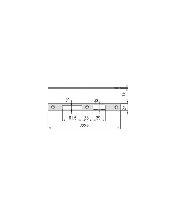 CISA CONTROPIASTRA INOX ART 06461.07