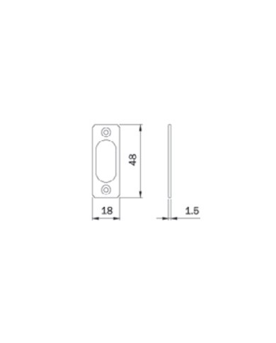 MOSTRINA INOX PER CILINDRO OVALE PER SERIE 83