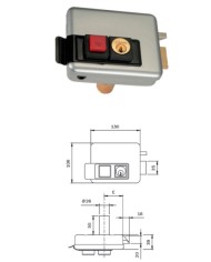 ICSA ELETTROSERRATURA CILINDRO FISSO 50-80