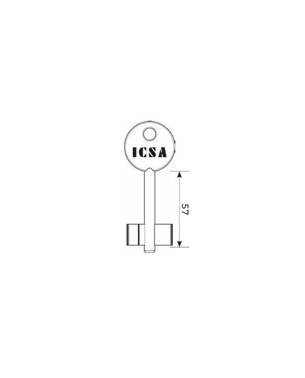 ICSA CHIAVE GREZZA DOPPIA MAPPA ART 205