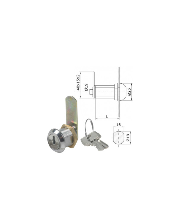 IBFM CILINDRO CASELLARE LUNGHEZZA 16 MM ART 150