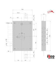 ISEO SERRATURA BLINDATI CIL E63 I37 COMP MOTT