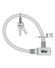 VIRO CAVO PER BICI MODELLO ELBA 12X45 ART 147