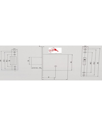 FIAM SERRATURA INFILARE SERIE 1300K ENT 40