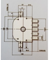 CR SERRATURA TRIPLICE DX ART 3250C VERNICIATA