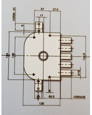 CR SERRATURA TRIPLICE SX ART 3250C VERNICIATA