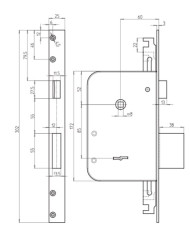 CR SERRATURA INFILARE DM ART 8000