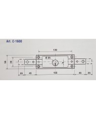 POTENT SERRATURA CENTRALE CILINDRO ART C-1600KA