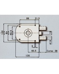 CR SERRATURA APPLICARE POMPA DX ART 1600 VERN