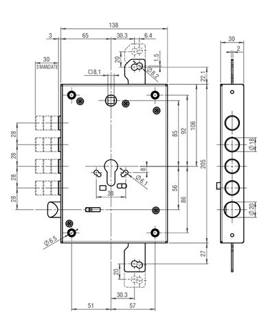 YALE SERRATURA BLINDATO A CILINDRO ART Y1371328