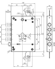 YALE SERRATURA BLINDATO A CILINDRO ART Y1371328