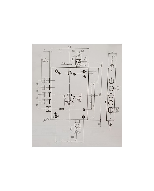 YALE SERRATURA BLINDATO A CILINDRO ART 1370528