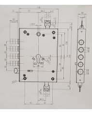 YALE SERRATURA BLINDATO A CILINDRO ART 1370528