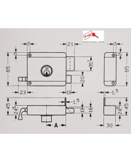 YALE SERRATURA CIL STACCATO CON CHIAVE E40 DX
