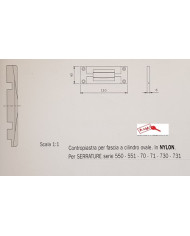 ISEO CONTROPIASTRA NYLON ART 033051