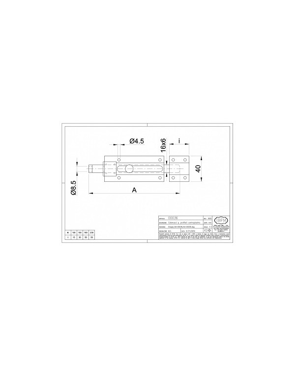 IBFM CATENACCI PORTALUCCHETTO ART 36 DA 180