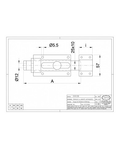IBFM CATENACCI PORTALUCCHETTO PESANTE ART 38 200