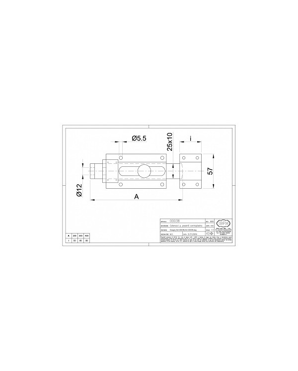 IBFM CATENACCI PORTALUCCHETTO PESANTE ART 38 200