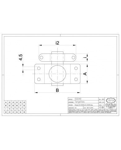 IBFM TARGETTES ART 49/N DA 30 MM