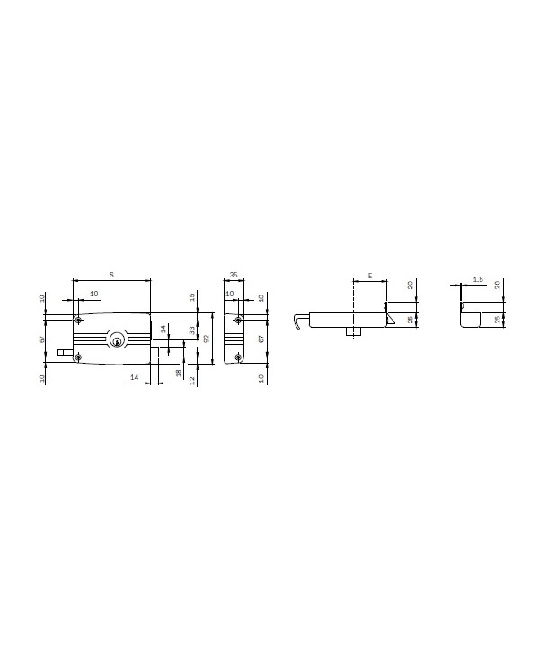 ISEO SERRATURA APPLICARE 3M SX DA 60 ART 432603