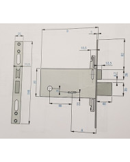 FEB SERRATURA FASCIA TRIPLICE DM ENT 90 ART 6893